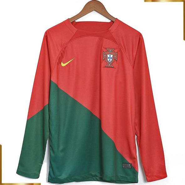 Camiseta Portugal Manga Larga 2022 Primera Equipacion