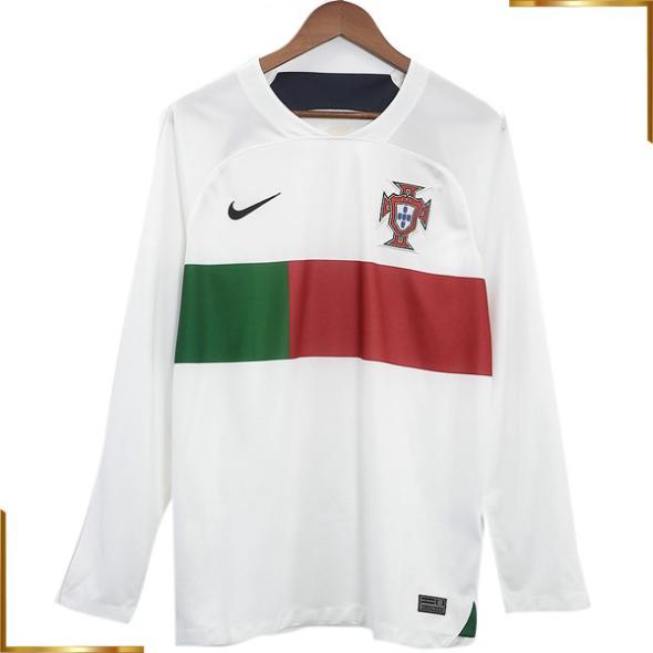 Camiseta Portugal Manga Larga 2022 Segunda Equipacion
