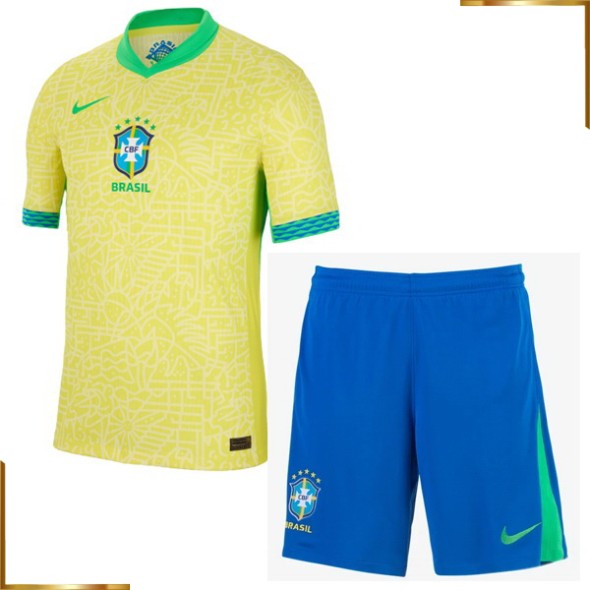 Camiseta Brasil Niño 2024 Primera Equipacion
